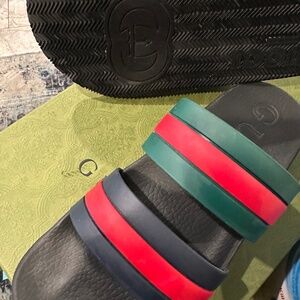 Gucci Agrado double strap, Rubber Sandal 9 Gucci /10 US /43 european